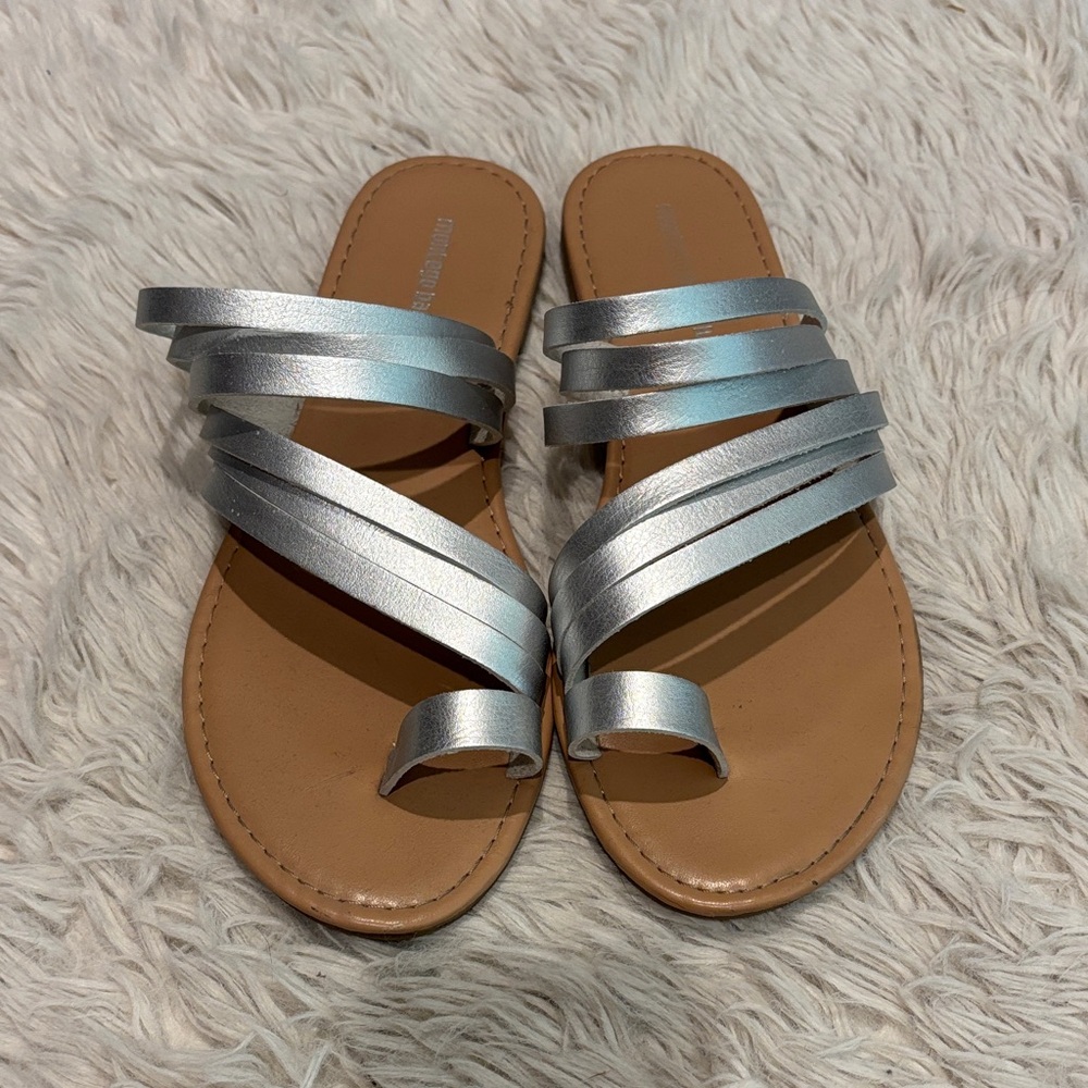 Montego Bay Club Silver Strappy Sandals